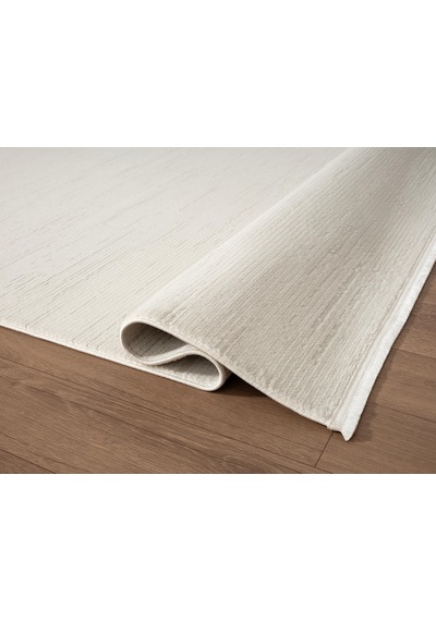 Loya Ly009w Krem Halı Modern Desenli Antialerjik Pamuk Taban Salon Halısı Yatak Odası Koridor
