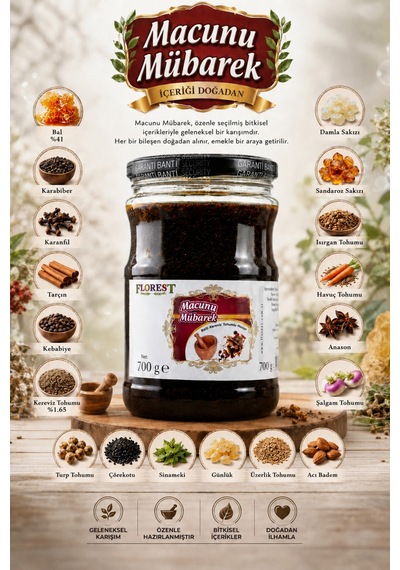 Macunu Mübarek Ballı Kereviz Tohumlu Bitkisel Macun 700 G - Geleneksel Bitkisel Karışım - 892986112