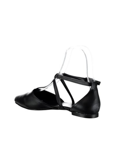 Fox Shoes Siyah Kadın Babet D726537309