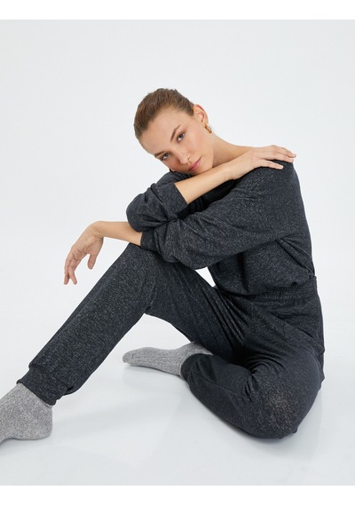 Koton Jogger Pijama Altı Beli Ve Paçası Lastikli Viskon Karışımlı Lacivert 4wlk40119mk Lacivert Koton Jogger Pijama Altı Beli Ve Paçası Lastikli Viskon Karışımlı Lacivert 4wlk40119mk Lacivert