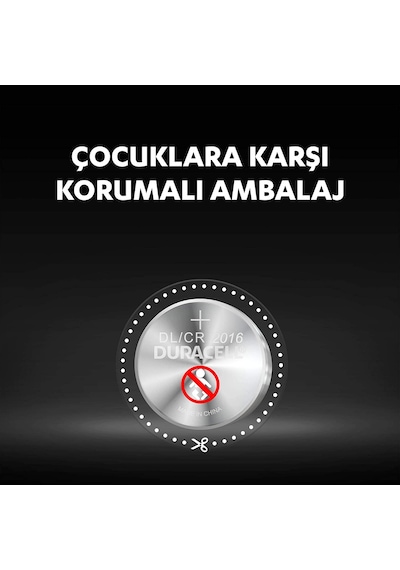 Duracell DL/CR 2016 3 V Lityum Düğme Pil