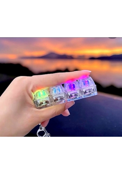Işıklı Klavye Tuşu Switch Anahtarlık Keyboard Fidget Led Anahtarlık - 1 Adet
