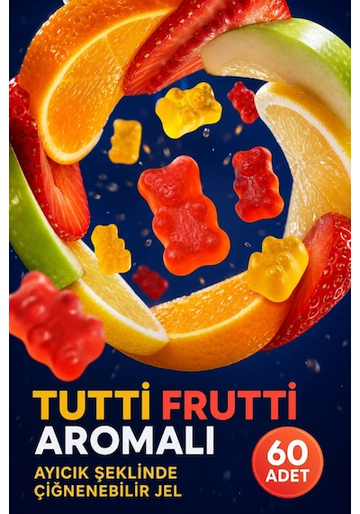 Y'our Gummie Çocuk Multivitamin ve Multimineral Gummies Portakal ve Çilek Aromalı 60 Gummies
