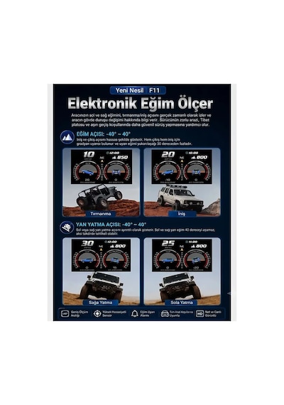 Ally F11 Obd2 + Gps Head Up Display Hud Dijital Hız Göstergesi- 5775 1
