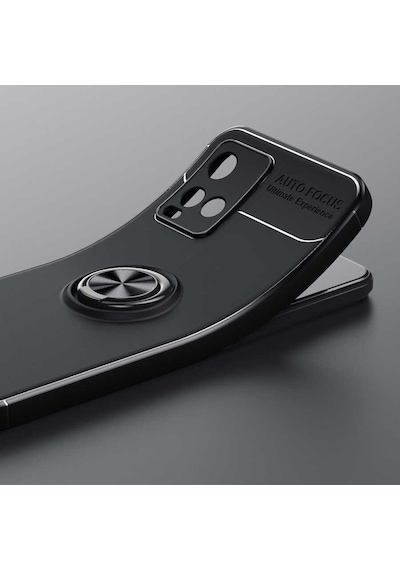 Vivo Y21S Kilif Lens Yüzüklü Miknatisli Silikon Kapak 534079277