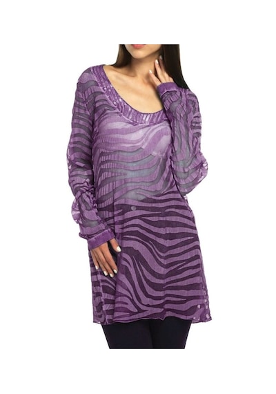Bulalgiy Kadın Lila Ipek Plaj Tunik - Bga083450