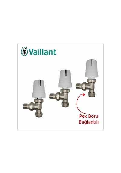 Vaillant Pex Köşe Termostatik Radyatör Vanası( 3'Lü Paket)