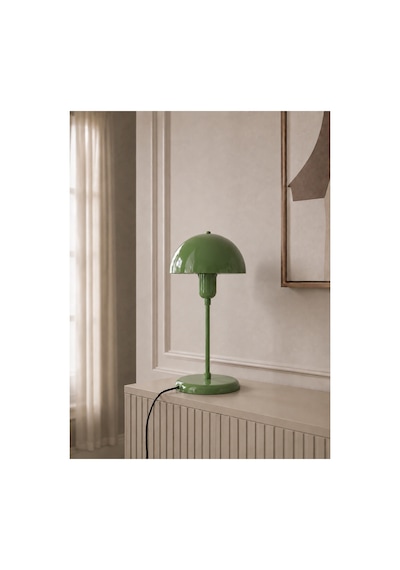 Capella Yeşil Metal Masa Lambası Modern Dekoratif Abajur, Mantar Tasarım, E27 Led Uyumlu, Komodin, Yatak Odası, Çalışma Masası, Salon Ve Ofis İçin Premium Masa Lambası 52662608