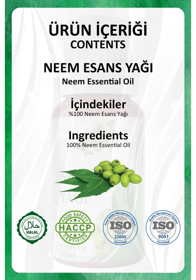 Neem Yağı Neem Essential Oil 10 Ml.