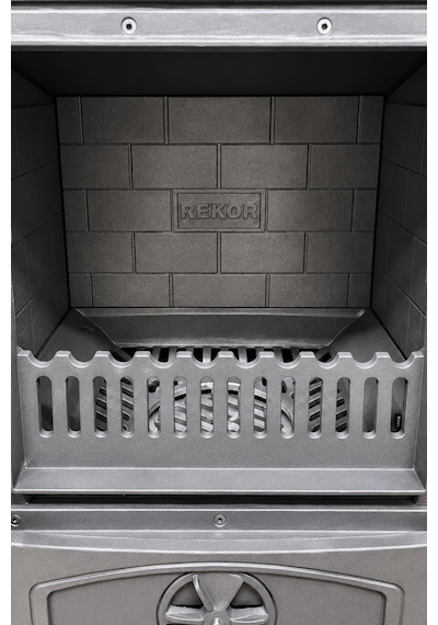 Reyo Stove Kambo Camlı Fırınlı Döküm Tuğlalı Şömine Soba