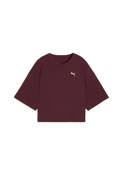 Puma Wardrobe Ess Oversized Tee Kadın Yetişkin T-shirt Bordo