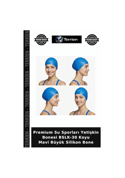 Premium Su Sporları Yetişkin Bonesi Bslk-30 Koyu Mavi Büyük Silikon Bone