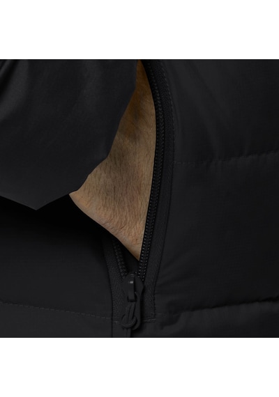 Jack Wolfskin Ather Down Hoody Erkek Outdoor Montu Siyah