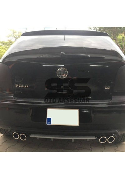 Volkswagen Polo Mk4 Difüzör Arka Tampon Eki 4 Egzoz Çıkışlı Gri L