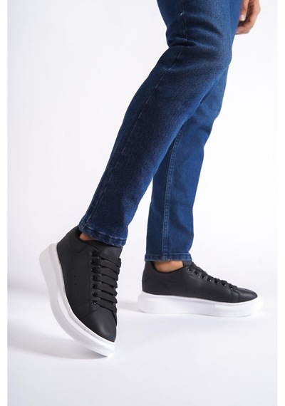 Mubiano Mbmcq1000-s Erkek Kalın Taban Siyah Sneaker & Spor Ayakkabı Siyah