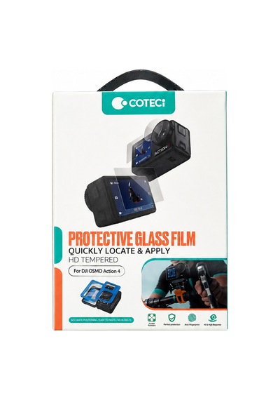 Djı Osmo Action 4 Uyumlu Kolay Uygulama Aparatlı 9h Cam Ekran Ve Lens Koruma Seti Şeffaf