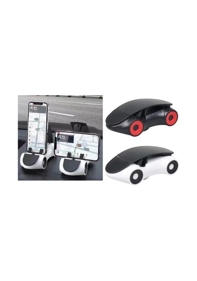 360 Derece Dönebilen Ayarlanabilir Araç İçi Telefon Tutucu Araba Uyumlu Siyah