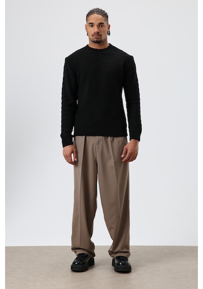 Vamos Baggy Fit Kumaş Pantolon 30-795-1 Vizon
