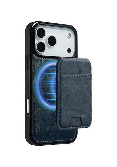 Teleplus Apple Uyumlu iPhone 17 Pro Kılıf Capella L3 Serisi Mıknatıslı Kartlıklı 2-1 Kapak