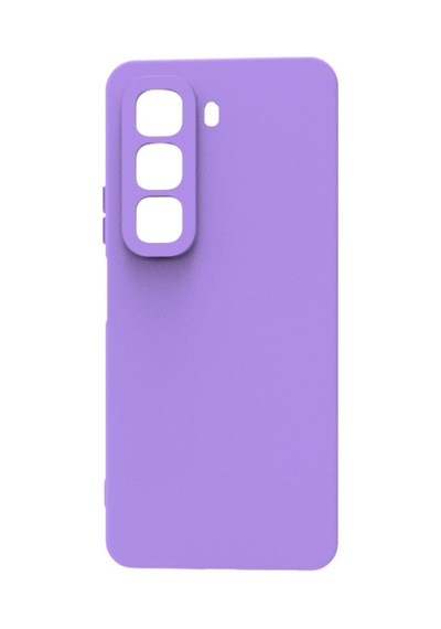 İnfinix Hot 50 5g Kılıf Kamera Korumalı Silikon Rubber Arka Kapak Lila