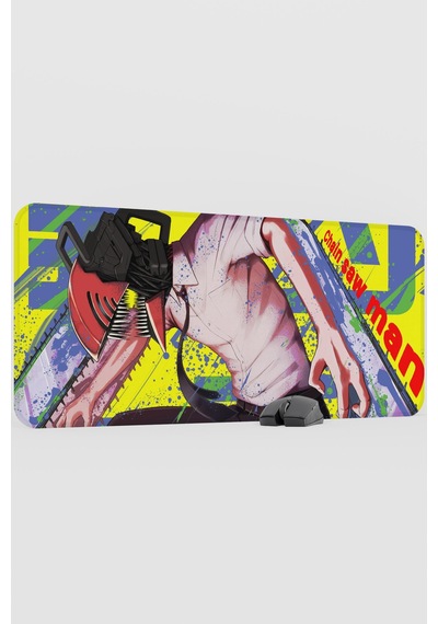Chainsaw Man Anime V3 - 90x40 Xxl Gaming Kauçuk Kaymaz Taban Mouse Pad Fare Altlığı