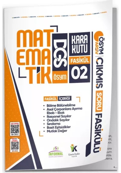 2026 DGS Matematik Kara Kutu 8li Fasikül Seti ÖSYM Çıkmış Soru Bankası Çözümlü Modüler Paket