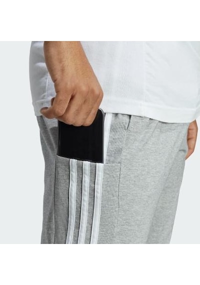 adidas Essentials 3-Bant Gri Erkek Alt Eşofman Gri
