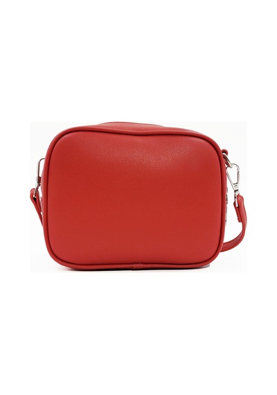 Küçük Boy Crossbody Çapraz Askılı Kadın Omuz Çantası Kırmızı Kırmızı