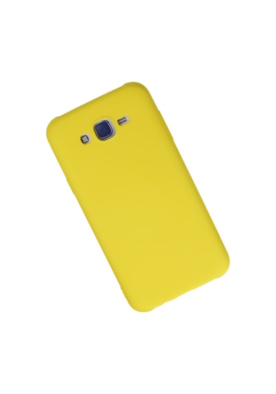 Samsung Galaxy  Uyumlu,  J7 Kılıf Nano İçi Kadife Silikon - Sarı