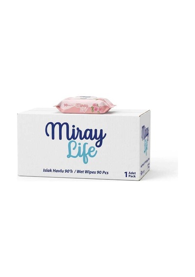 Miray Life Islak Mendil 90 Yaprak Gül 24 Lü 1 Koli