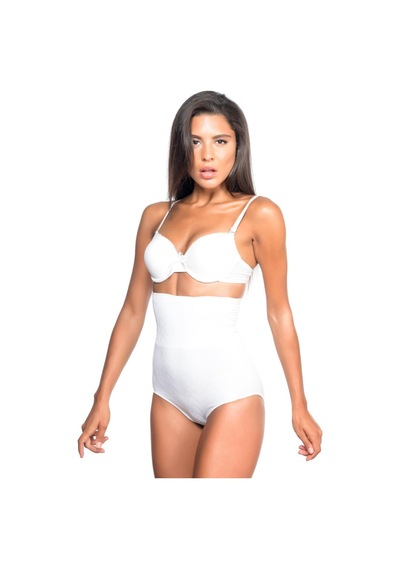 Alfa Expres Beyaz Mı Emay 2079 Yüksek Bel Desenli Double Slip Korse