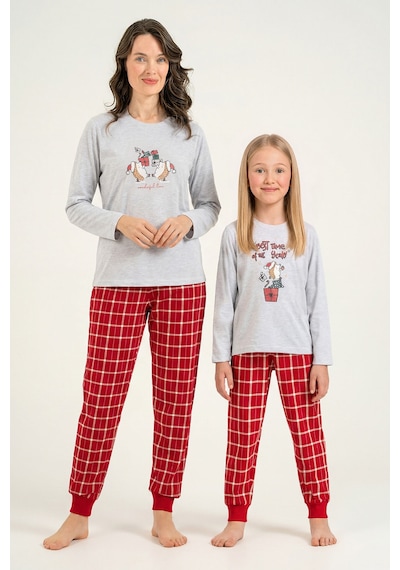 Arnetta Wonderful Time Anne Kız Gri Uzun Kol Pijama Takım Ar3733-a-v1 Ar3733-a-v1