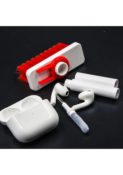 Klavye Fırçası Kulaklık Apple Uyumlu AirPods Temizleyici Kalemi 5'i 1 Arada Elektronik Cihaz Temizleme Seti
