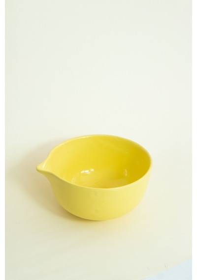 Seramik Parlak Sarı Matcha Kase Ve Whisk Tutacağı Set Sarı - 754499220 Sarı