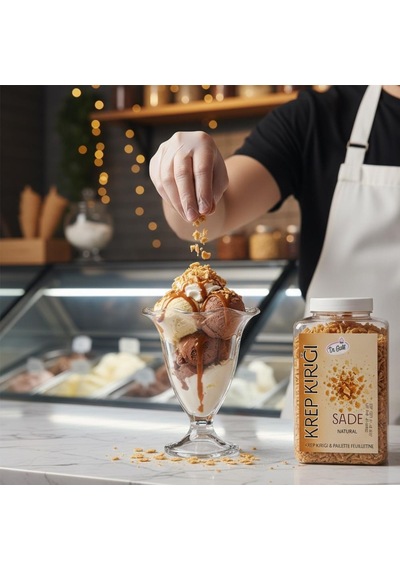 Krep Kırığı Sade 150 Gr Waffle, Pancake Ve Tatlılar İçin Çıtır Dekor