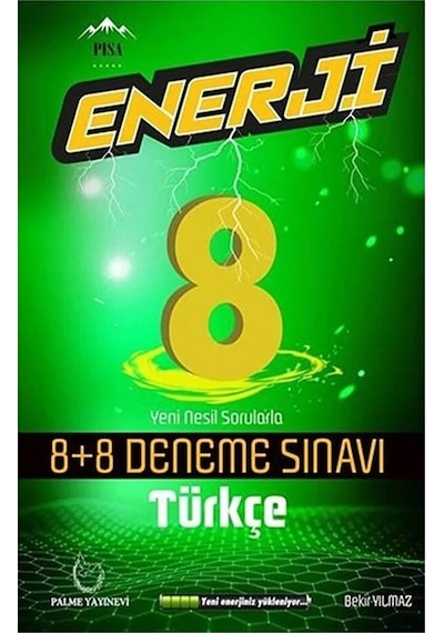 Palme Yayıncılık 8. Sınıf LGS Türkçe Enerji 8+8 Deneme