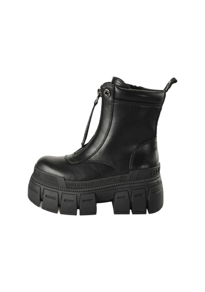 Bot Kadın 1622350 Buffalo Gospher Zıp Boot - Vegan Nappa - Black Siyah