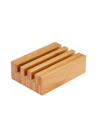 Bambu Standlı 3 Lü Kesme Sunum Tahtası Seti- Bambu Sunumluk Ahşap