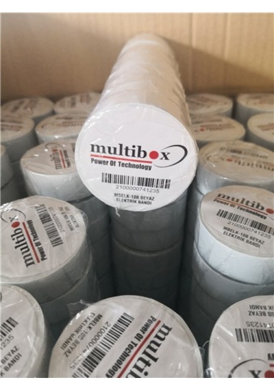 Multibox Beyaz Elektrik Bandı 10'luk Paket