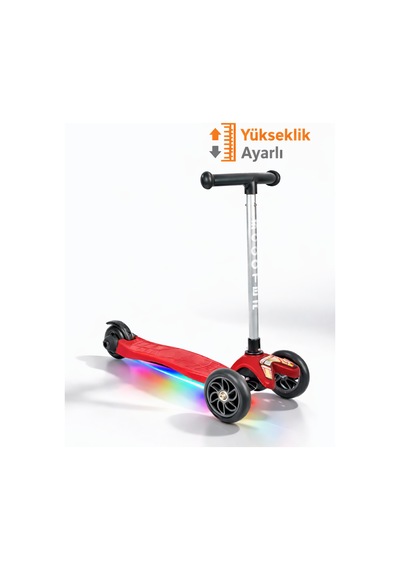 Tois Scootix Pilli Işıklı 3 Tekerlekli Çocuk Scooter Siyah