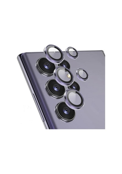 Samsung Galaxy S24 Ultra Uyumlu Kamera Koruyucu Purple