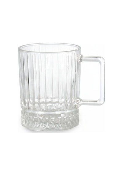 Elysia Dekor 6 Kişilik Cam Çay-kahve Kupa Takımı 6 X 210 Ml. Şeffaf