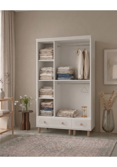 Cury 3 Kapılı Mdf Gardırop Beyaz Cury 3 Kapılı Mdf Gardırop Beyaz