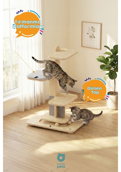 Mamapetz Jolly Tower Kedi Tırmanma Kulesi