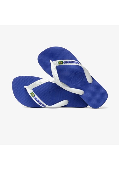 Havaianas Brasil Logo Turquois Unisex Mavi Terlik Düz 4110850 Mavi