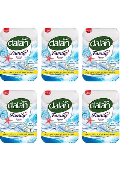 Dalan Family Sabun Okyanus 75 gr x 4 Ad (6 Paket)