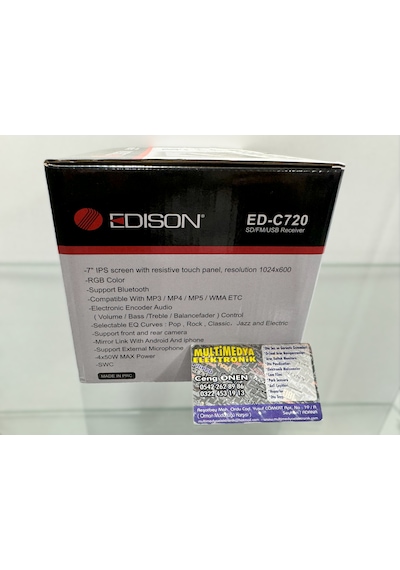 Edison Ed-c720 Double Usb Sd Teyp 7 İnç/4 50w/bluetooth Kamera