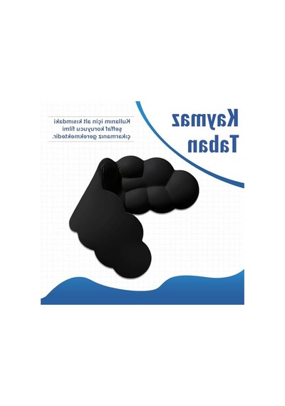 Kaymaz Tabanlı Ergonomik Klavye Ve Mouse Bilek Destek Seti, Nefes Alan Kumaş