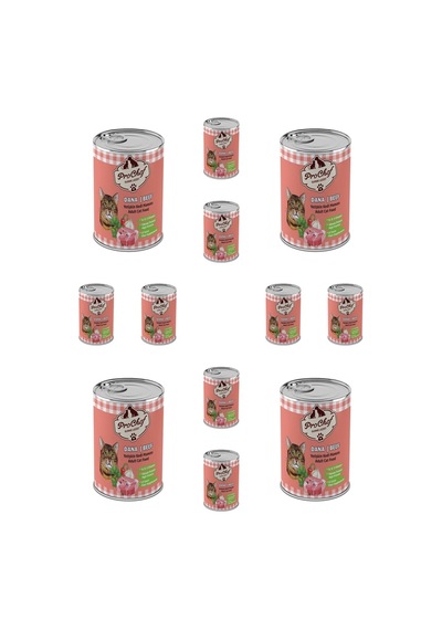 Prochef Dana Etli Kıyılmış Konserve Yetişkin Kedi Maması 12 x 415 G