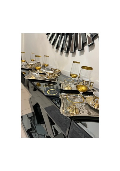Lav Metal Gold Ayaklı Yaldızlı Lokumluk, Reçellik, Sosluk, Şekerlik, Tasarım Kase, Dekoratif Tabak,